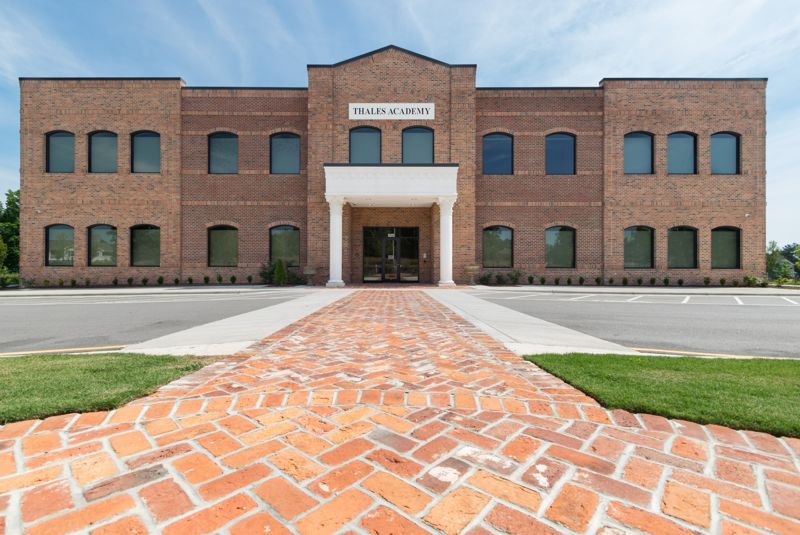 Thales Academy school building exterior in Knightdale North Carolina