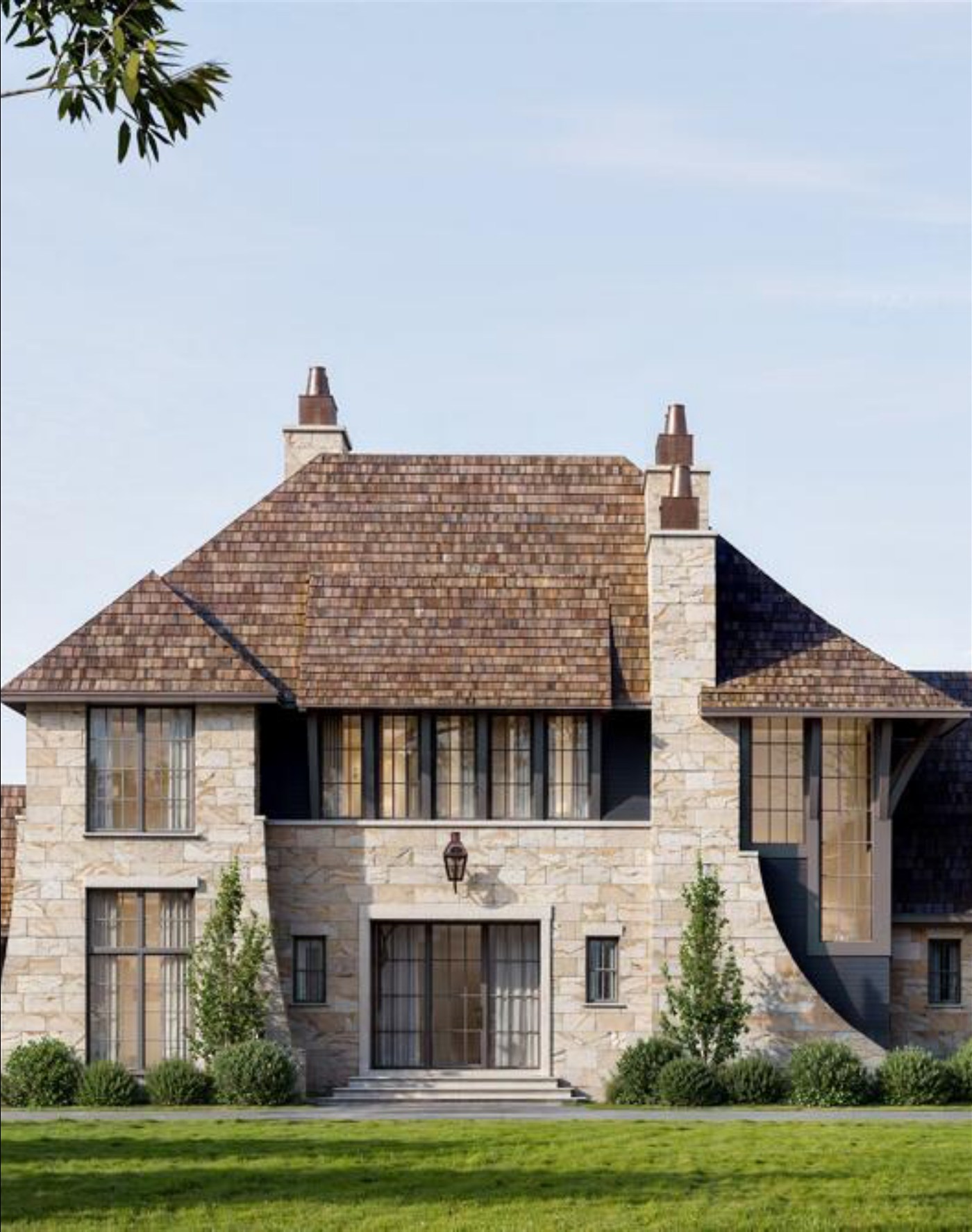 Custom new home exterior